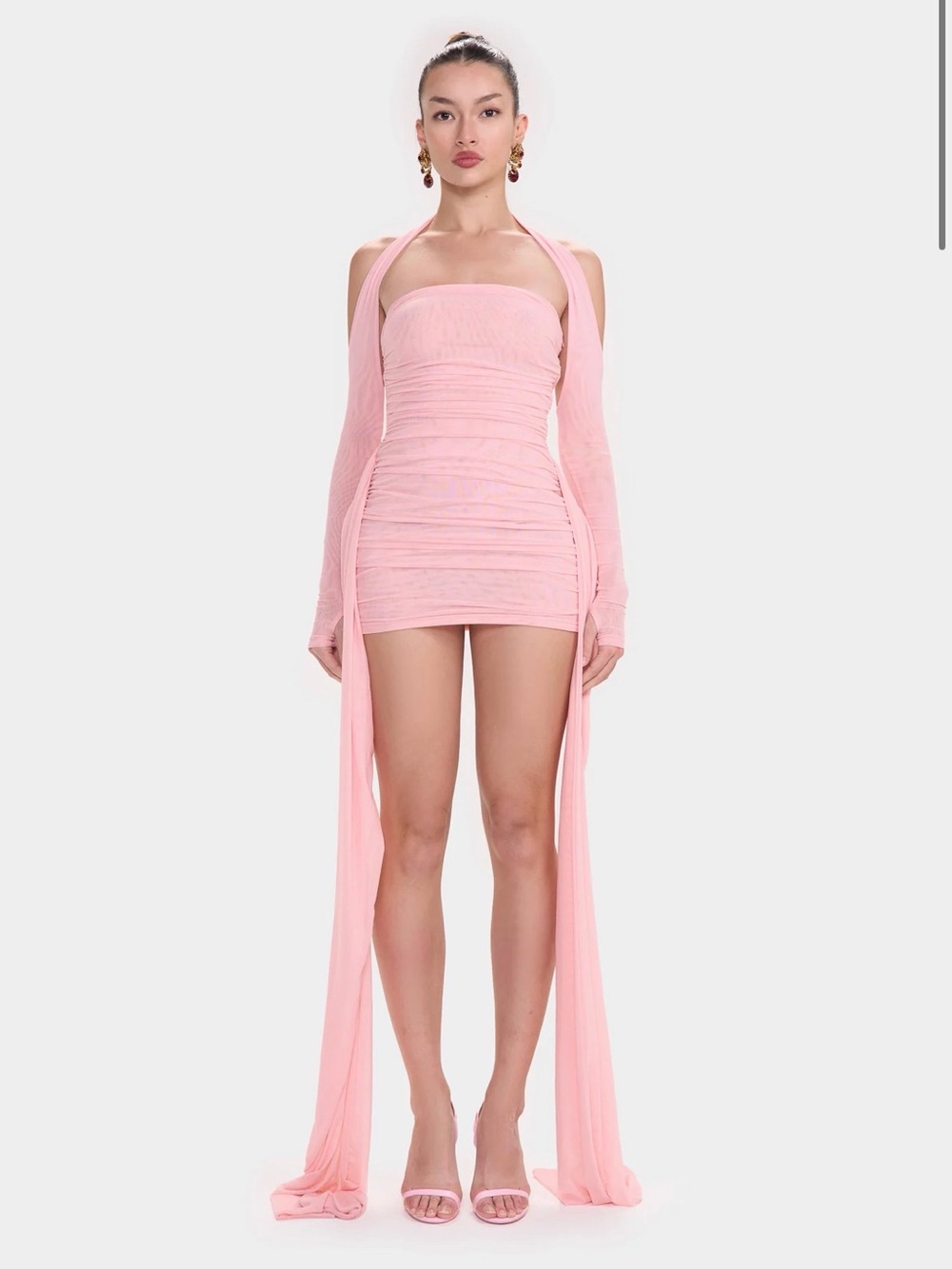 Zaya Ruched Mini - Blush Rose